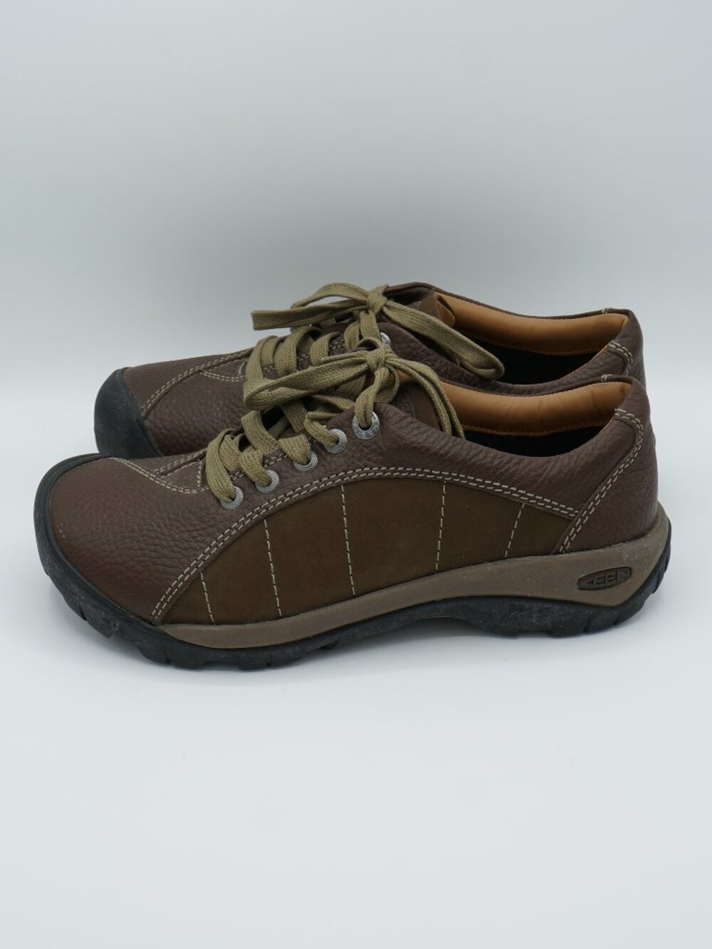 KEEN Presidio Women's Size 8 Brown Leather Lace Up Oxford Walking Shoes - Picture 2 of 10
